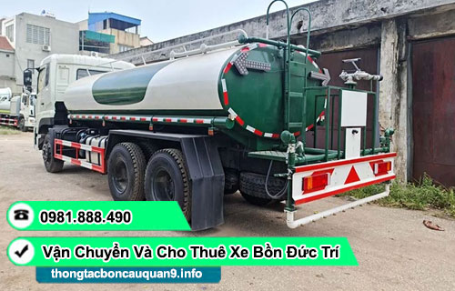Vận chuyển cho thuê xe bồn tưới nước rửa đường TPHCM